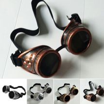 Hh Steampunk lunettes victoriennes lunettes motard Cosplay Cyber soudure Rave-US