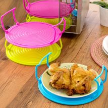 Multi-fonctionnel four à micro-ondes chauffage en couches plateau de cuisson à la vapeur Double couche support bols support organisateur outil accessoires de cuisine