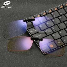Lunettes Anti lumière bleue pour hommes, , lentille à clipser, ordinateur de jeu, TV, fonctionne, blocage jaune, filtre Mal