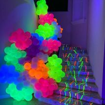 Ballons fluorescents phosphorescents à Air et à hélium, 500 pièces, 5 pouces, pour décoration d&#39;anniversaire, fournitures de fête