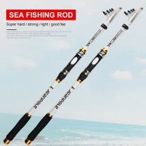pôle de pêche 2.1M/2.4M/2.7M/3.0M/3.6M carpe canne à pêche mangeoire dur FRP Fiber de carbone télescopique canne à pêche