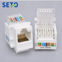 SeTo Gigabit connecteur réseau RJ45 Cat6 | Module Lan, connecteur de réseau RJ45, clé pour prise de plaque murale