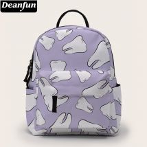 Deanfun Mini sac à dos dent imprimé sac à bandoulière enfants sac à dos petit sac à dos pour femmes sac à main DMNSB-13