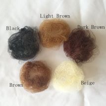 100 stücke Schwarz Braun Beige Unsichtbare Kleine Gittergewebe Haar Styling Netz Haar Pflege Haarnetz 20 zoll strecken Länge