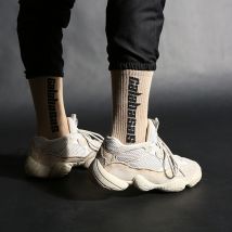 Chaussettes de sport pour hommes, style Hip Hop, pour équipage, tendance, Calabasas, chaussettes de sport, , Harajuku, Streetwear, décontracté
