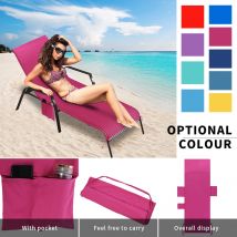 Couverture de chaise de plage pour | 214.5x75cm