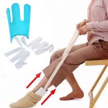 Kit d&#39;aide à la préparation des pieds, glisseur de chaussettes Portable, pas de mélange, ensemble d&#39;outils d&#39;aide à l&#39;étirement, pour les blessures de grossesse, les patients âgés
