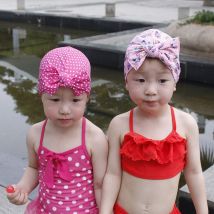 1PC dessin animé imprimé casquette enfants élastique imprimé bonnets de natation sport piscine mignon bain bonnet de bain pour enfants bonnets de natation # y30