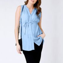 T-shirt de grossesse pour femmes enceintes, vêtement d'allaitement solide, chemisier rayé en tissu, top, top, #26