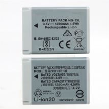 2 pièces NB-13L NB13L batterie d'appareil photo numérique pour Canon PowerShot G5X G7 X Mark II G7X G9X SX720 SX730 SX740 HS d'origine