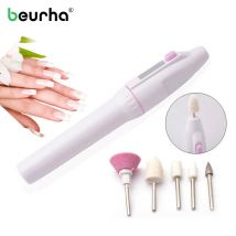 Professionele 5 In 1 Nail Bestanden Pedicure Machine Nail Boren Kit Elektrische Manicure Boor Machine Nail Polijsten Molen Bestand
