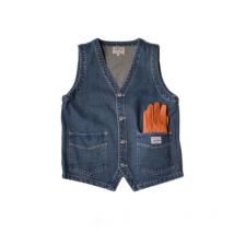 Japon Style hommes printemps Vintage Denim gilet Multi poche Cargo gilets simple boutonnage jean gilets veste gilet Ds50302
