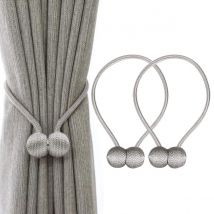 Clip magnétique pour rideau avec perles, corde d&#39;attache avec boucle de dos, accessoire décoratif pour la maison, support de crochet