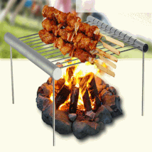Nouvelle Mini poche Barbecue Barbecue Portable en acier inoxydable Barbecue Barbecue pliant Barbecue Barbecue accessoires pour la maison parc utilisation 2