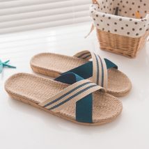 Tongs en lin bohémien pour hommes, chaussures à nouer croisées, bohème, chaussures de plage d'été, zapatos hombre FN60, collection