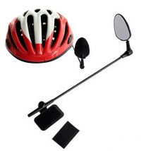 Casque rétroviseur 360 rotatif grand angle miroir est facile à installer large champ de vision poids léger et incassable