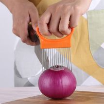 Couteau à trancher, tomate, oignon, légumes, support d'aide à la coupe, fourchette sûre, hogar cocina, ustensiles de cuisine