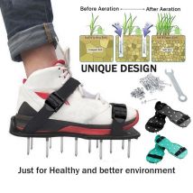 Sandales aératrices d'herbe à pointes, chaussures de jardinage, marche et revitalisantes, chaussures à ongles, outil de croissance des ongles,
