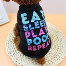 Été chien vêtements Polyester T-Shirt chiot Costume pour petit chien vêtements d'été Costumes vêtements pour animaux de compagnie pour petit chien