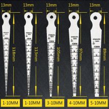 Outil de mesure du trou de dégagement de la jauge d'épaisseur conique en acier inoxydable 1-10mm