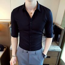nouvelle chemise à manches courtes hommes chemise mince chemise à manches courtes été vêtements pour hommes