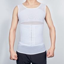 Hommes minceur Shaper Posture gilet ventre mâle Abdomen pour correcteur Compression musculation grosse brûlure poitrine ventre chemise Corset