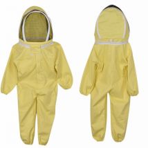 Costume Anti-abeille jaune en coton | Vêtements pour enfants, 120-130 Cm, tendance, nouveauté, costume de Camouflage, capuchon de vêtements