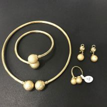 Fermer la boutique en de Dubai Rose or argent couleur ensemble de bijoux pour les femmes