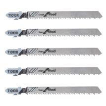 5 pièces HCS 101BR Sharp gabarit jeu de fraises pour bois résineux panneaux de fibers de bois aggloméré lames de scie t-tige lames de scie sauteuse lames assorties