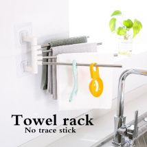 Porte-serviettes ventouse porte-serviette rotatif support étagères porte-serviettes mural pas de perçage salle de bain rangement porte-serviettes