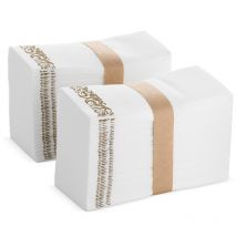 Serviettes de salle de bain décoratives | 100 pièces/200 pièces, serviettes jetables en papier doux absorbant, sensation de lin, pour la cuisine, les fêtes, 30x43cm