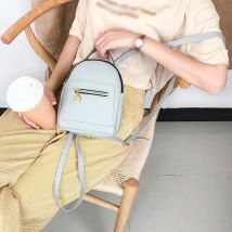 Mini Sac à dos femmes noir petits sacs à dos en cuir souple pour l'école Sac à dos pour adolescents Sac en cuir Sac A Main Femme # T5P