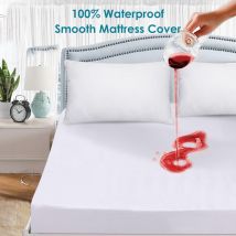 Protecteur de matelas imperméable 200X200cm | Drap de lit respirant contre les mites de poussière avec bracelet élastique, housse de matelas bon marché pour canapé