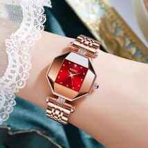Montres à Quartz rouge pour femmes, de Luxe, à la