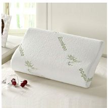 Combinaison d'oreillers en bambou | En mousse à mémoire de forme, fermeture éclair, housse d'oreiller, amovible, respirante, refroidissement, hypoallergénique