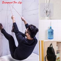 6 pièces forte ventouse transparente ventouse mur crochets cintre pour cuisine salle de bain 3D16