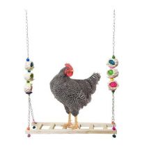 Drôle échelle de poulet support en bois jouet de poulet balançoire jouets pour poussins poules de coq mini ааененееееененененененннненененененененененененененененененененененененнннноjardin