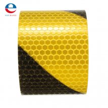 2 "X10' 3 Meter Zwart Geel Reflecterende Veiligheidswaarschuwing Conspicuity Tape Film Sticker Voor Auto 'S Regenjas Aankomst