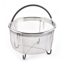 Panier vapeur Pot instantané 304 acier inoxydable panier vapeur crépine avec poignée X4YD