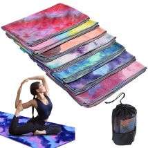 Serviette de Fitness 63*183cm tapis de Yoga imprimé microfibre antidérapant cravate-teinture sport plage natation séchage rapide Yoga boutique serviette