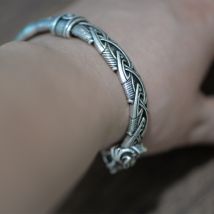LANGHONG — Bracelet de viking et à tête de loup pour homme et femme, bijoux talisman, 1 pièce