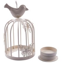 Vintage décor bougeoirs candélabres oiseaux Cages bougeoirs décoratifs pour la décoration de la maison blanc