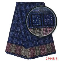 Tissus en coton brodée pour femmes, dentelle nigériane, dentelle suisse Voile, , afrique, collection
