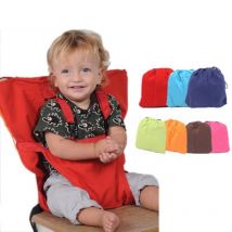 8 couleurs voyage pliable bébé chaise Portable infantile alimentation siège ceinture de sécurité lavable bébé sièges sécurité ceinture haute chaise