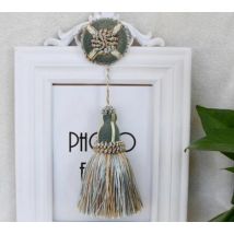 Pampilles à franges en soie Polyester 22cm, corde de suspension, pour rideau, vêtement, bijoux décoratifs pour la maison, artisanat, accessoires pour rideaux, bricolage
