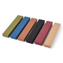 Boîte à bijou rectangulaire en carton pour anneau et collier, coffret emballage pour bague, lot de 12 pièces de 21x4x2cm parfait pour un coffret , éponge à l'intérieur F70
