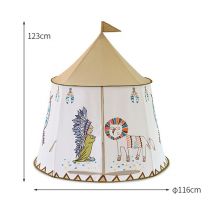 Tente Simple pour enfants maison de jeu extérieur intérieur yourte indienne enfant jeu château petit Lion Animal pli jouet tente 0-6 ans