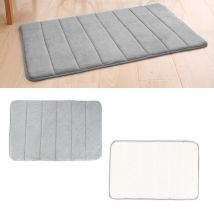 Tapis de sol tapis d'absorption d'eau tapis de salle de bain Shaggy mousse à mémoire tapis de bain cuisine porte tapis de sol tapis pour toilette antidérapant