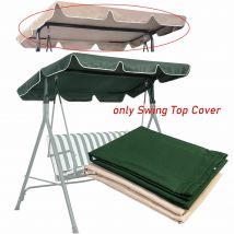 Auvent vert/Beige de couverture supérieure d'oscillation remplacent l'auvent extérieur de chaise d'oscillation de Patio de porche 142*120*18cm pour la Structure de toit pas support de fer