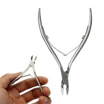 Ciseaux à cuticules en acier inoxydable à Double ressort Addfavor outil de soin des ongles en acier inoxydable